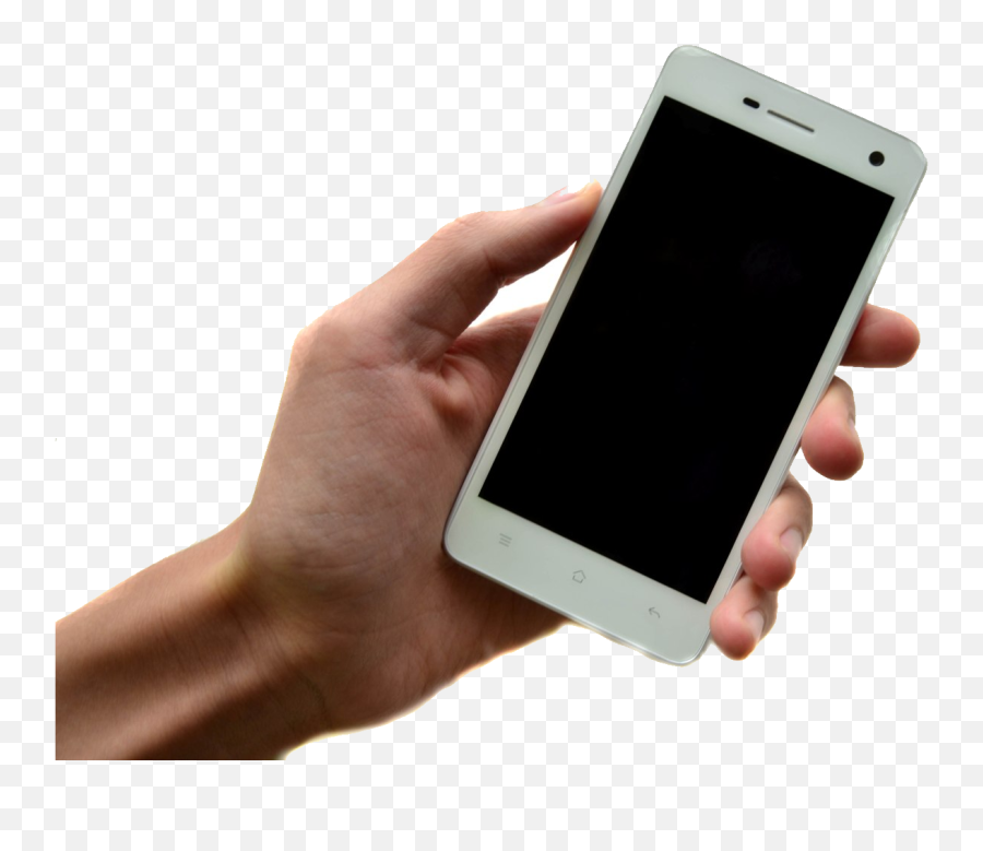 Smartphone In Hand Png Image - Hand Holding Phone Transparent Emoji,Emojis Google Keyboard