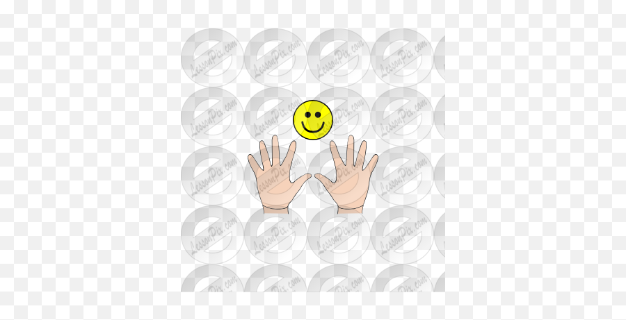 Calm Hands Picture For Classroom Therapy Use - Great Calm Smiley Emoji,Hand Emoticon