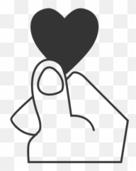 Black Heart Icon At Getdrawings - Love Png Transparent Emoji