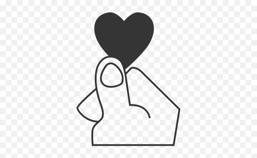 Black Heart Icon At Getdrawings - Icon Love Png Transparent Emoji,Finger Heart Emoji