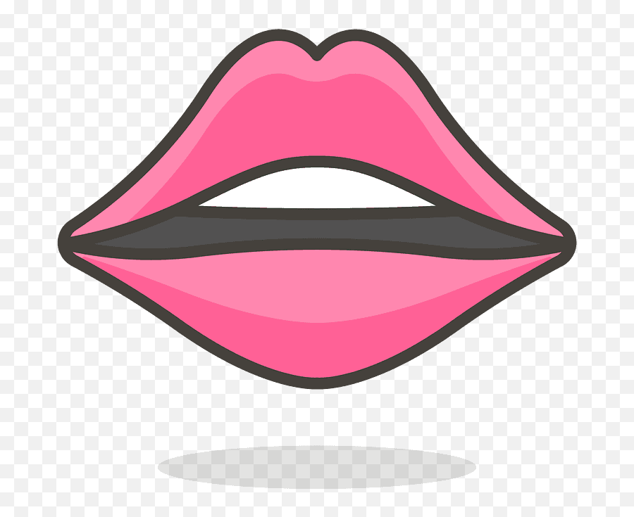 Mouth Emoji Clipart - Mouth Symbol,Lips Emoji