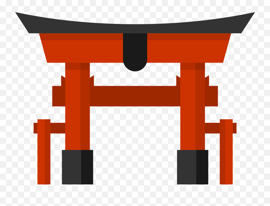 Japanese Gate Clipart - Chinese Architecture Emoji,Gate Emoji
