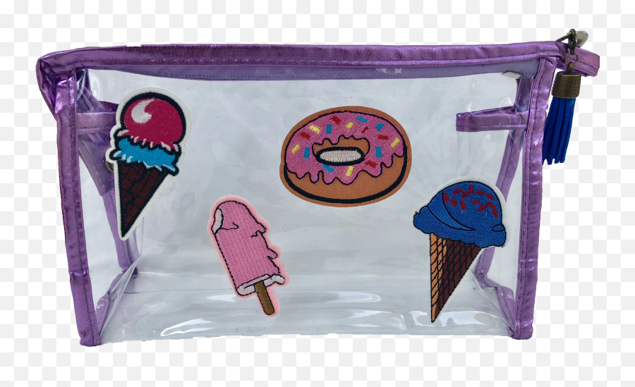 Ice Cream And Donuts Zipper Pouch Emoji,Emoji Pencil Case