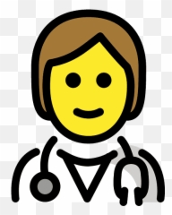 Health Worker Emoji Clipart - Pitangueiras Beach
