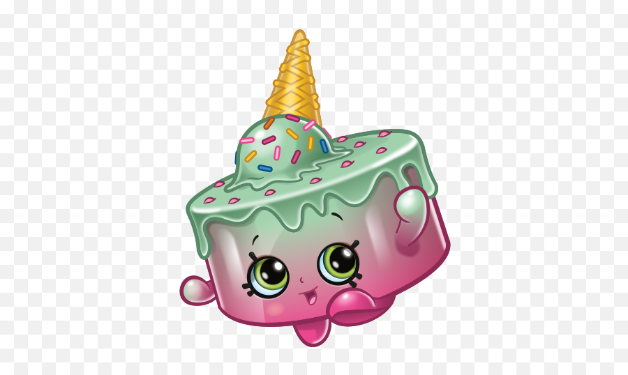 Birthday Party Favors - Shopkins Ice Cream Kate Emoji,Emoji Ice Cream Cake