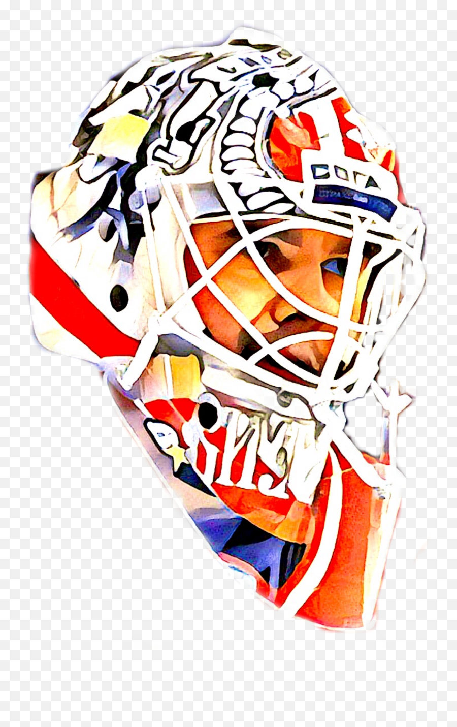 The Newest Hockey Stickers - Goaltender Mask Emoji,Hockey Mask Emoji