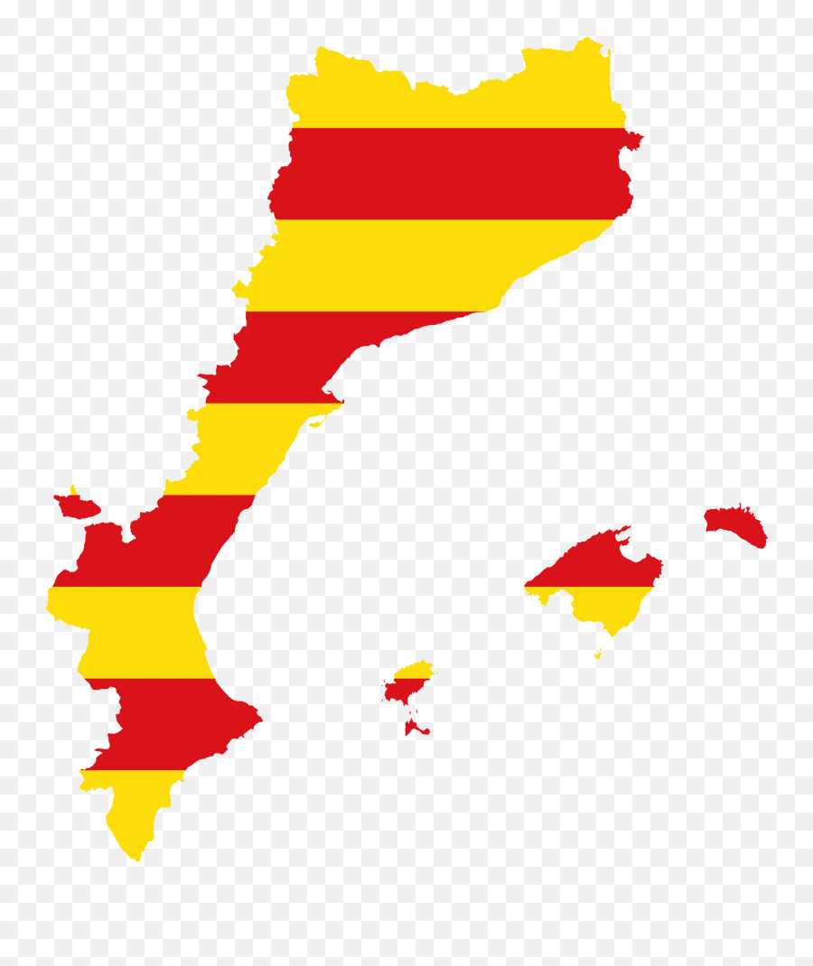 Atlas Of Catalan Countries - Catalonia Map With Flag Emoji,Puerto Rican Emoji Flag