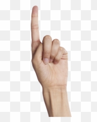 Hand Finger Symbol - Mano Con Un Dedo Emoji