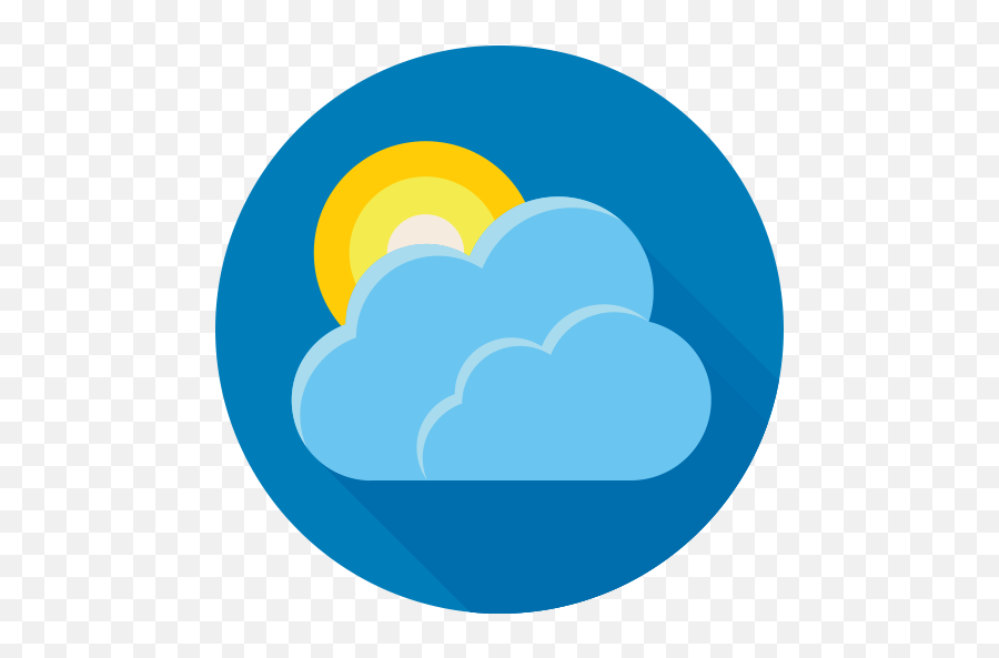 Cloud Forecast Sun Weather Icon - Weather Forecast Icon Png Emoji,Weather Emoticons