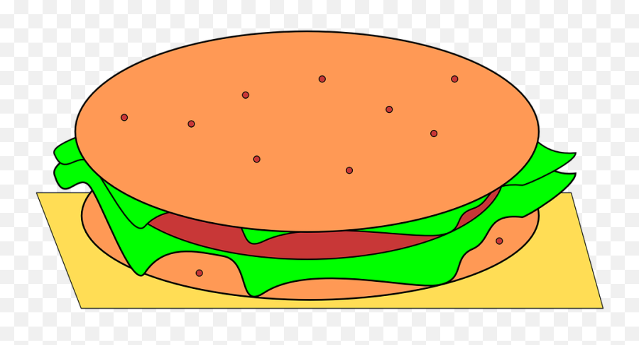 Free Burger Hamburger Vectors - Hamburger Clipart Emoji,Lunch Emoticon