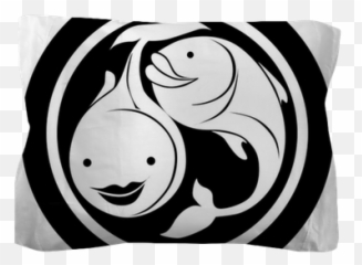 Zodiac Sign Pisces Tattoo Pillow Sham - 2011 Calendar Emoji,Pisces Emoticon