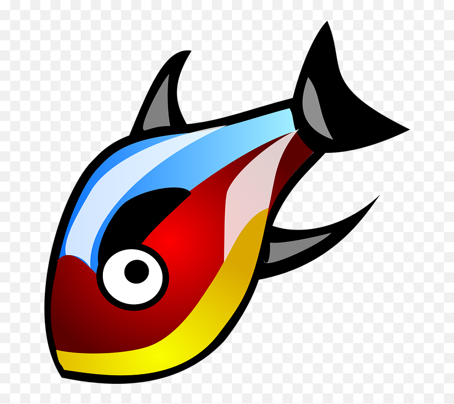 Free Cartoon Fish Fish Vectors - Clipart Fish Vector Emoji,Dolphin Emoticon