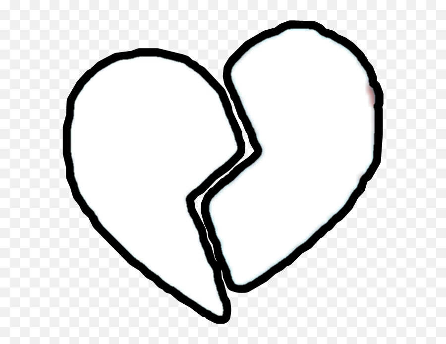 Heart Broken Brokenheart Heartbroken - Silhouette Emoji,How Do U Get The White Heart Emoji