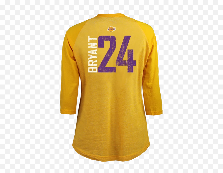 Los Angeles Lakers Womens Kobe Bryant Triblend Raglan T - Active Shirt Emoji,Women's Emoji Shirt