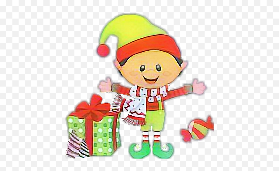 Elf Elfsticker Elves Christmas Holidays Xmas Cute Xmase - Cartoon Emoji,Elf Emoji
