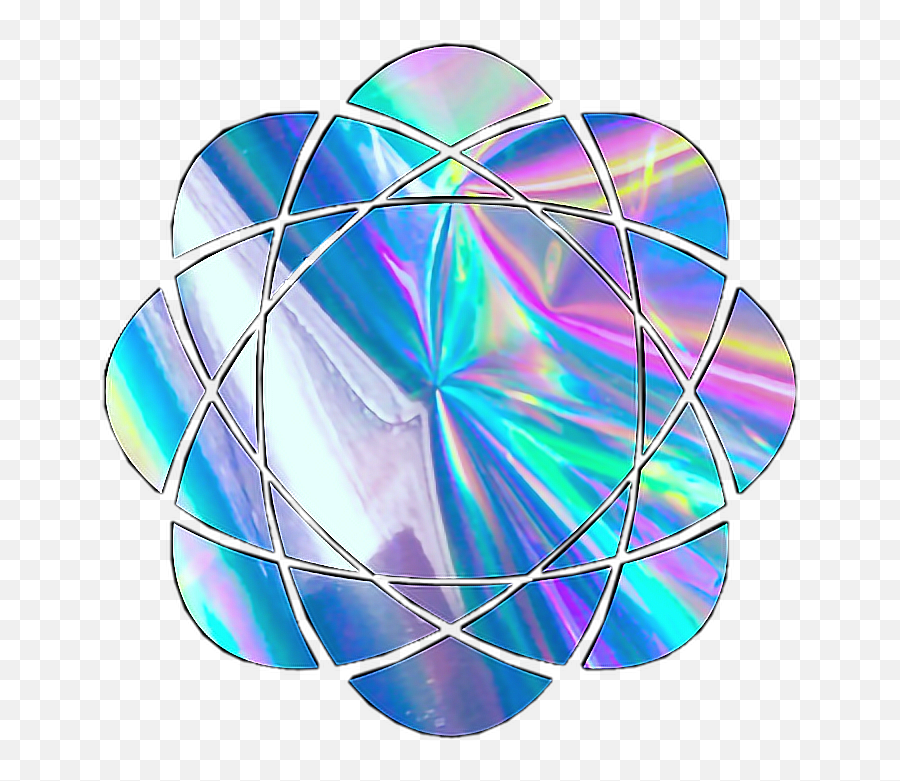 Atom Scifi Science Rainbow Holo Holographic Shiny Shimm - Atom Aesthetic Emoji,Atom Emoji