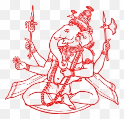 Ganesha Hinduism - Clipart Ji Png Logo Emoji