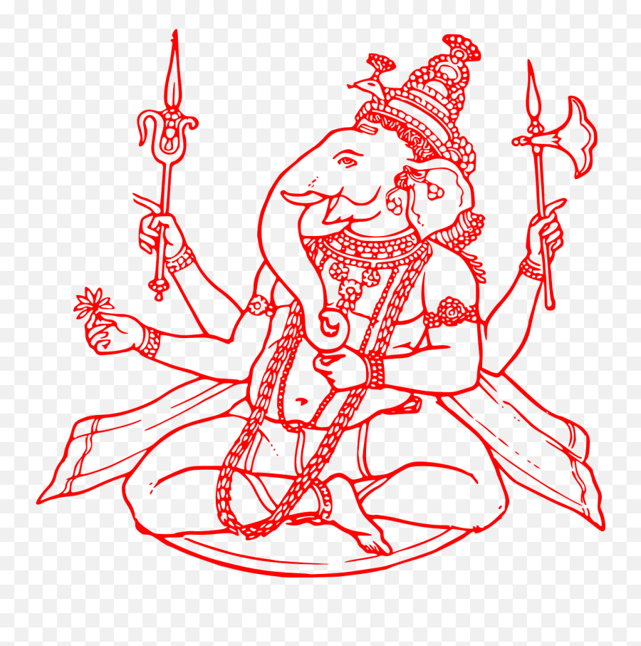Ganesha Hinduism Hindu - Clipart Ganesh Ji Png Logo Emoji,Hindu Emoji