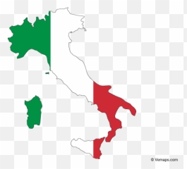Flag Map Of Italy - Vector Png Emoji