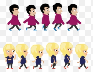 Woman Walking Png - Cycle Animation Emoji