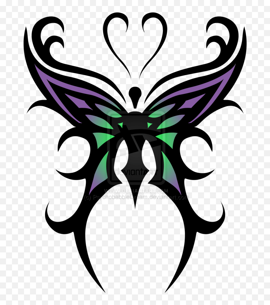 Tribal Fairy Tattoo Drawings - Tribal Butterfly Tattoo Design Emoji,Purple Demon Emoji Meaning