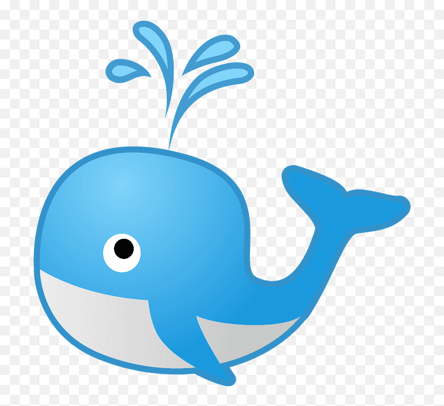 Spouting Whale Emoji Clipart - Whale Emoji,Octopus Emoji Android