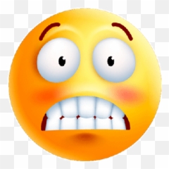 Congratulations To You Smiley - Feeling Scared Emoji