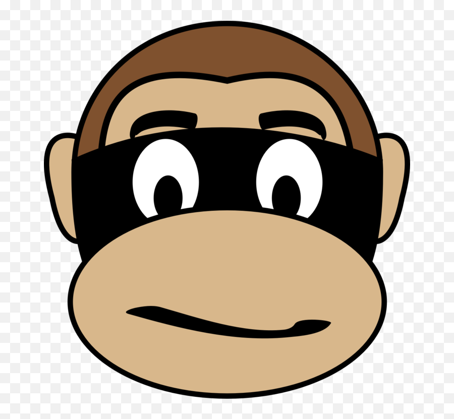 Head Face Snout Png Clipart - Monkey Face Png Emoji,Gorilla Emoji