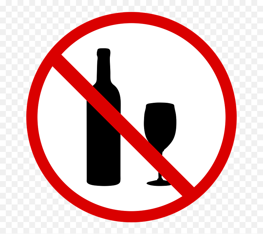 No Drinking Symbol Wine - Not Allowed To Drink Alcohol Emoji,Keyboard Emoji Symbols