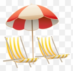 Free Beach Transparent Background - Beach Chairs Clipart Png Emoji,Beach Umbrella Emoji