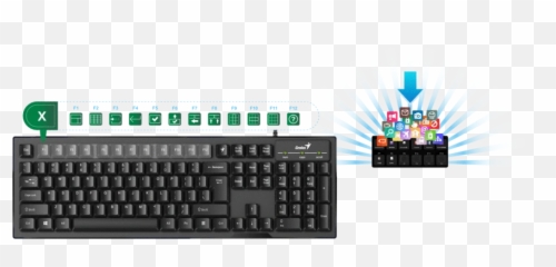 Genius Smart Keyboard With High - Computer Emoji