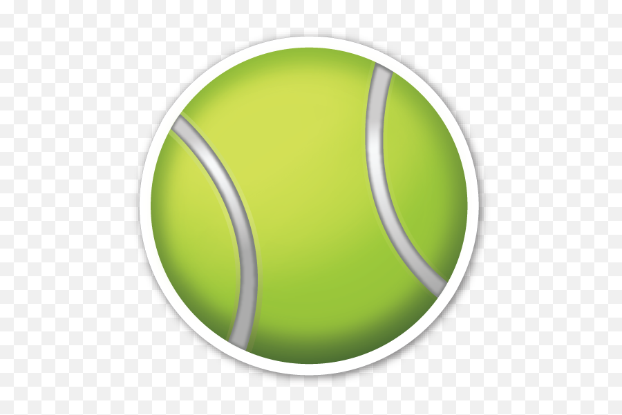 Tennis Racquet And Ball - Tennis Ball Emoji Png,Tennis Emoji
