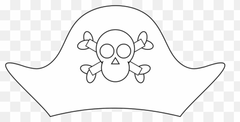 Crossbones Pirate Buccaneer Jolly Roger - Free Pirate Hat Template Emoji,Pirate Hat Emoji