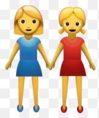 Lesbian Emoji Download Ios - Girls Holding Hands Emoji,I Don't Know Emoji