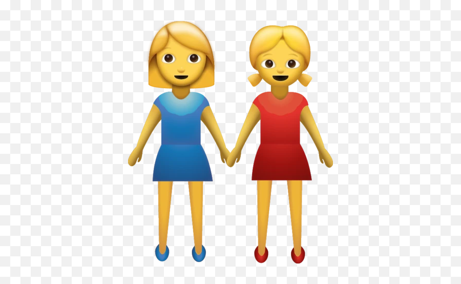 Lesbian Emoji Download Ios - Girls Holding Hands Emoji,I Don't Know Emoji