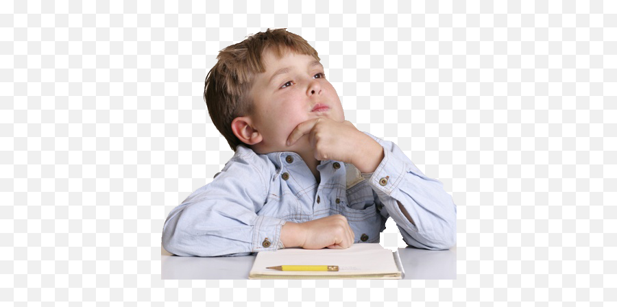 Png Person Thinking Emoji Thinking - Kid Thinking Transparent,Boy Thinking Emoji