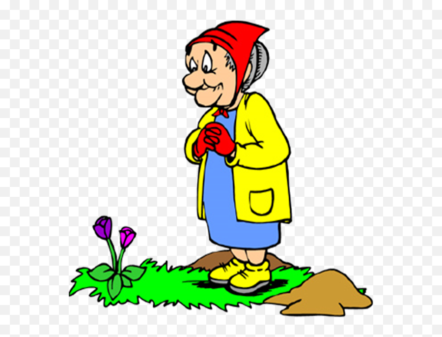Tics Los Remedios De Mi Abuela - Old Lady Gardening Cartoon Old Lady Gardening Clip Art Emoji,Old Lady Emoji