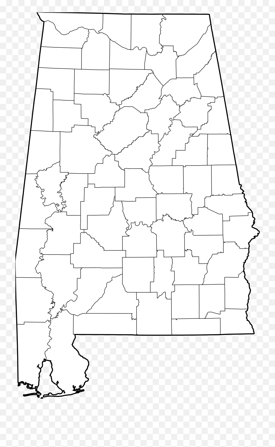 Alabama Counties - Map Of Alabama Emoji,Pom Pom Emoji
