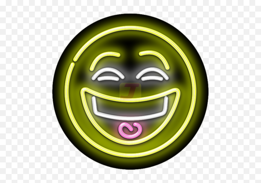 Laughing Face Emoji Neon Sign - Smiley,Laughing Face Emoji