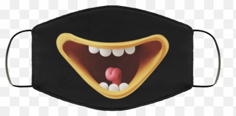 Smiley Mouth Mask - Emoticon Face Emoji Washable Reusable Custom u2013 Printed Cloth Cover