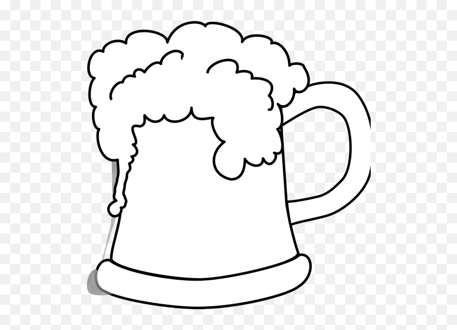 Beer Mug Outlined 2 Png Svg Clip Art - Cartoon Beer Mug Emoji,Beer Mug  Emoji - free transparent emoji 
