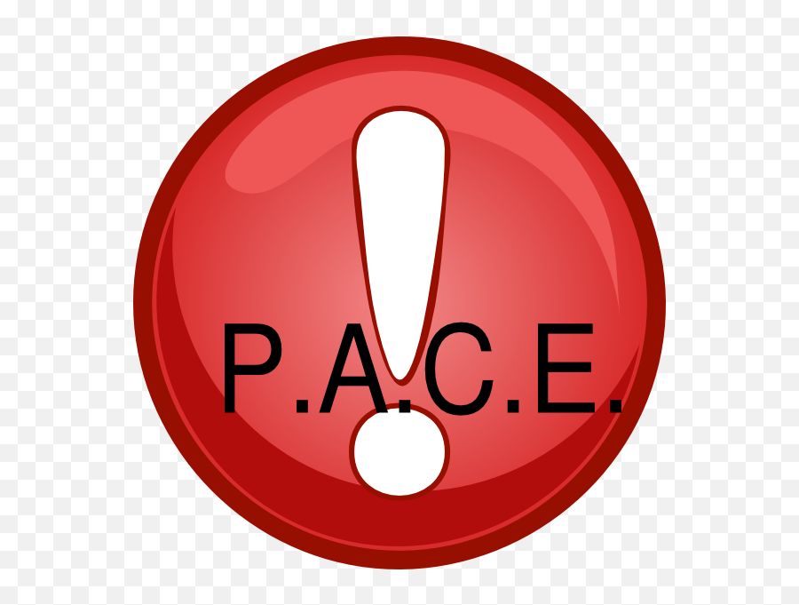 Pace Clip Art At Clker - Dot Emoji,Red Exclamation Point Emoji