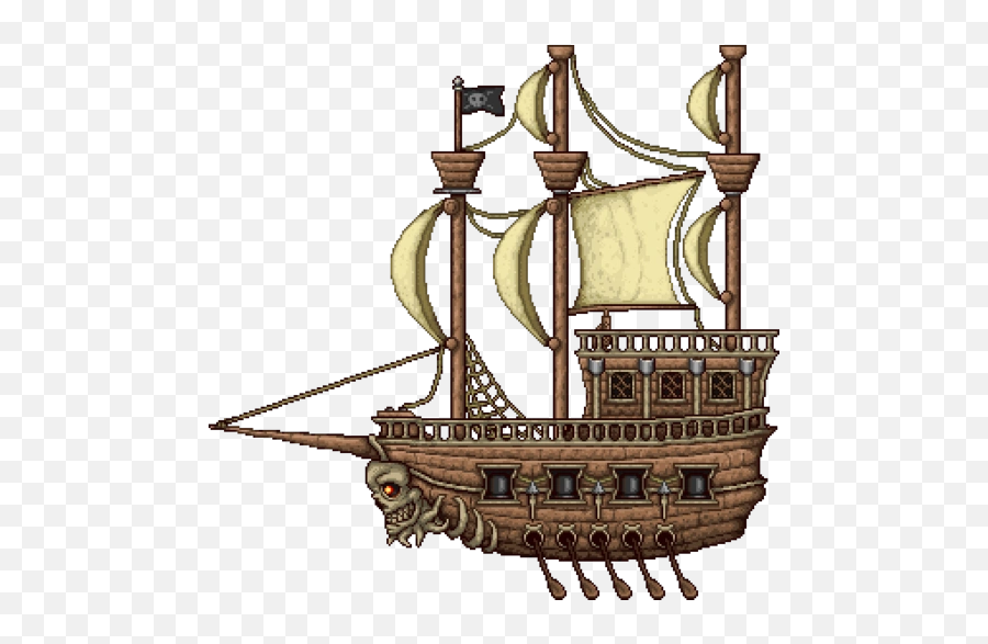 Pirate Captain - The Official Terraria Wiki Terraria Pirate Invasion Ship Emoji,Pirate Ship Emoji