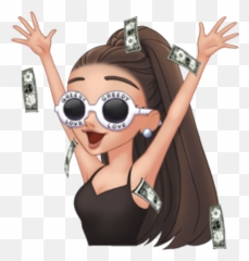 arimoji greedy greedyforlove Sticker by ariana locks - Emoji Girl