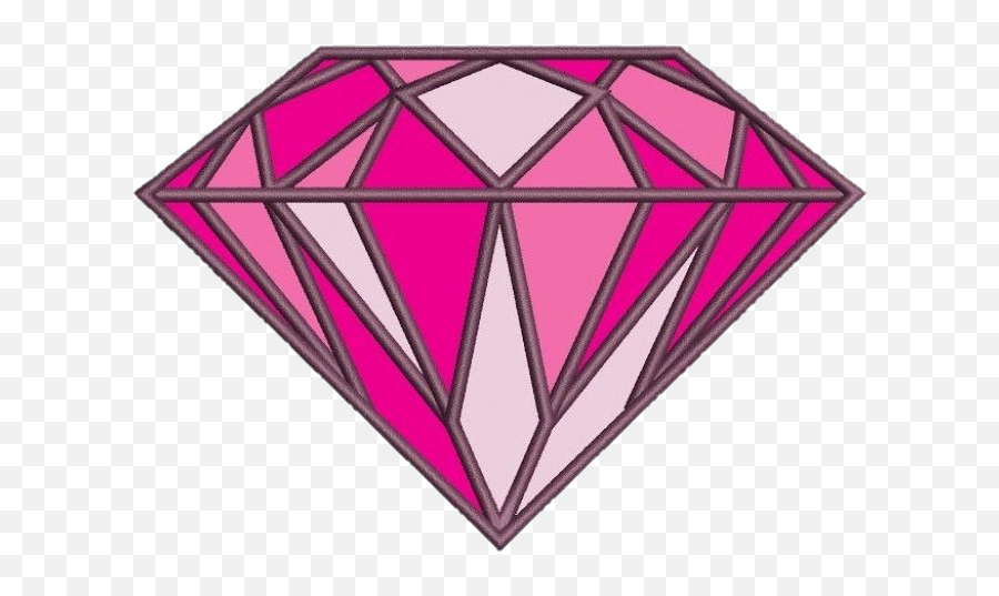 Pink Diamond Gem Gemstone Sticker - Diamond Embroidery Design Emoji,Pink Diamond Emoji