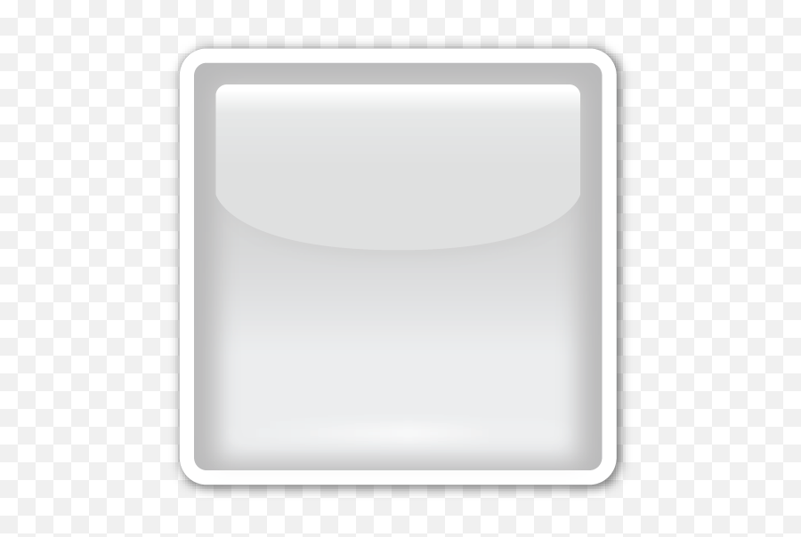 White Square Button - White Square Emoji,Box Emoji Meaning - free ...