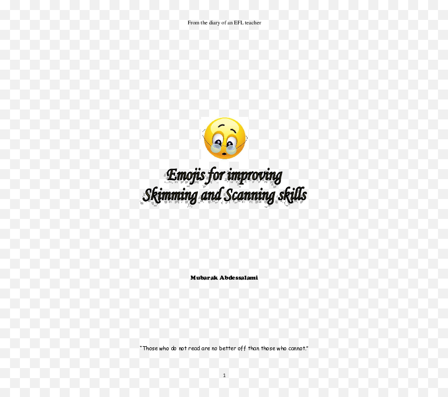 Improving Skimming And Scanning Skills - Book Smiley Emoji,Nationality Emojis