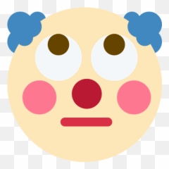 Clownrollingeyes - Pensive Clown Emoji,Discord Eyes Emoji