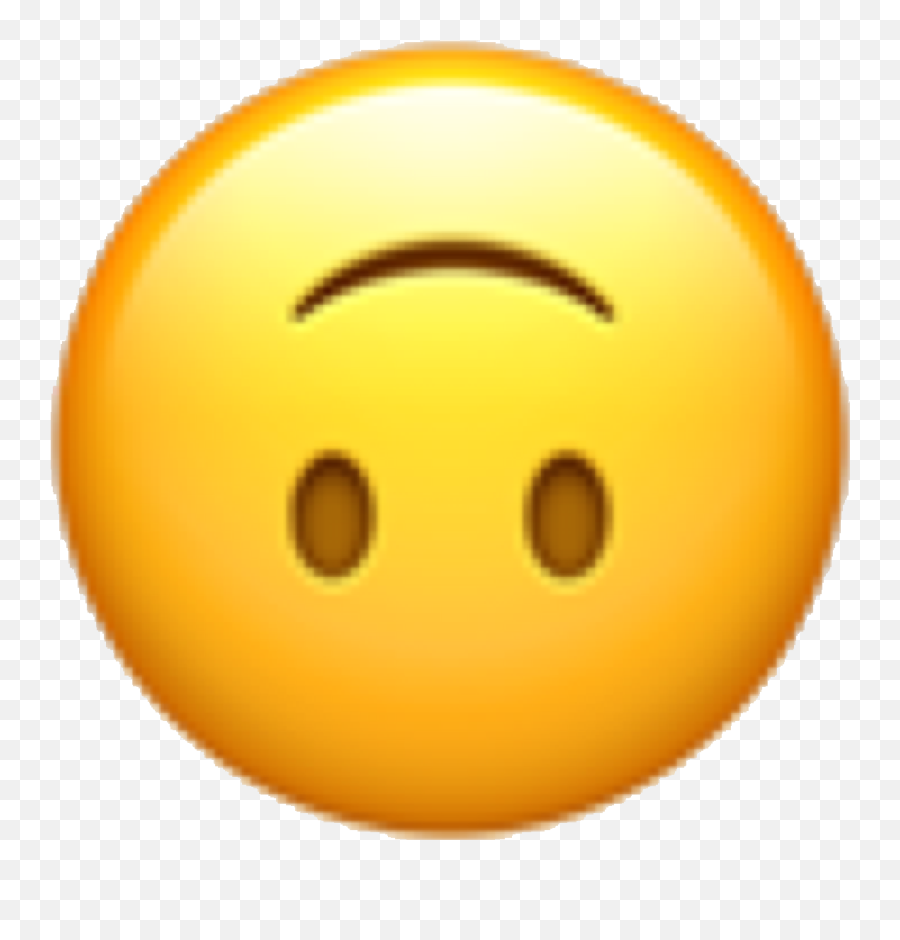 Emoji Emojicon Emote Face Emojiface - Smiley,The Meh Emoji