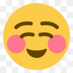 Smile Blush Happy Emoji Emoticon Face Expression Feelin - Twitter Smiling